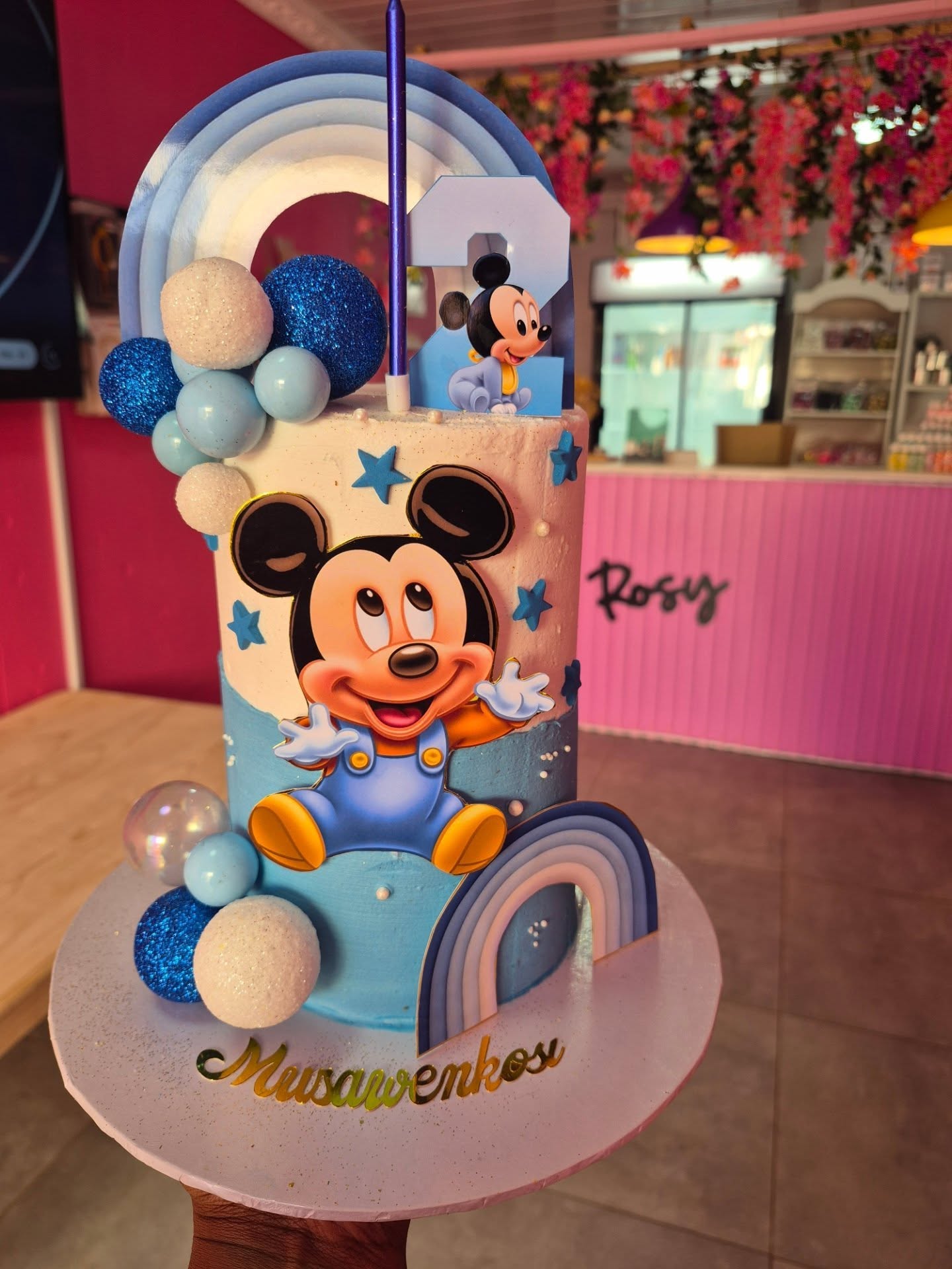 Baby Mickey Cake by Rosy's Cakes and Events