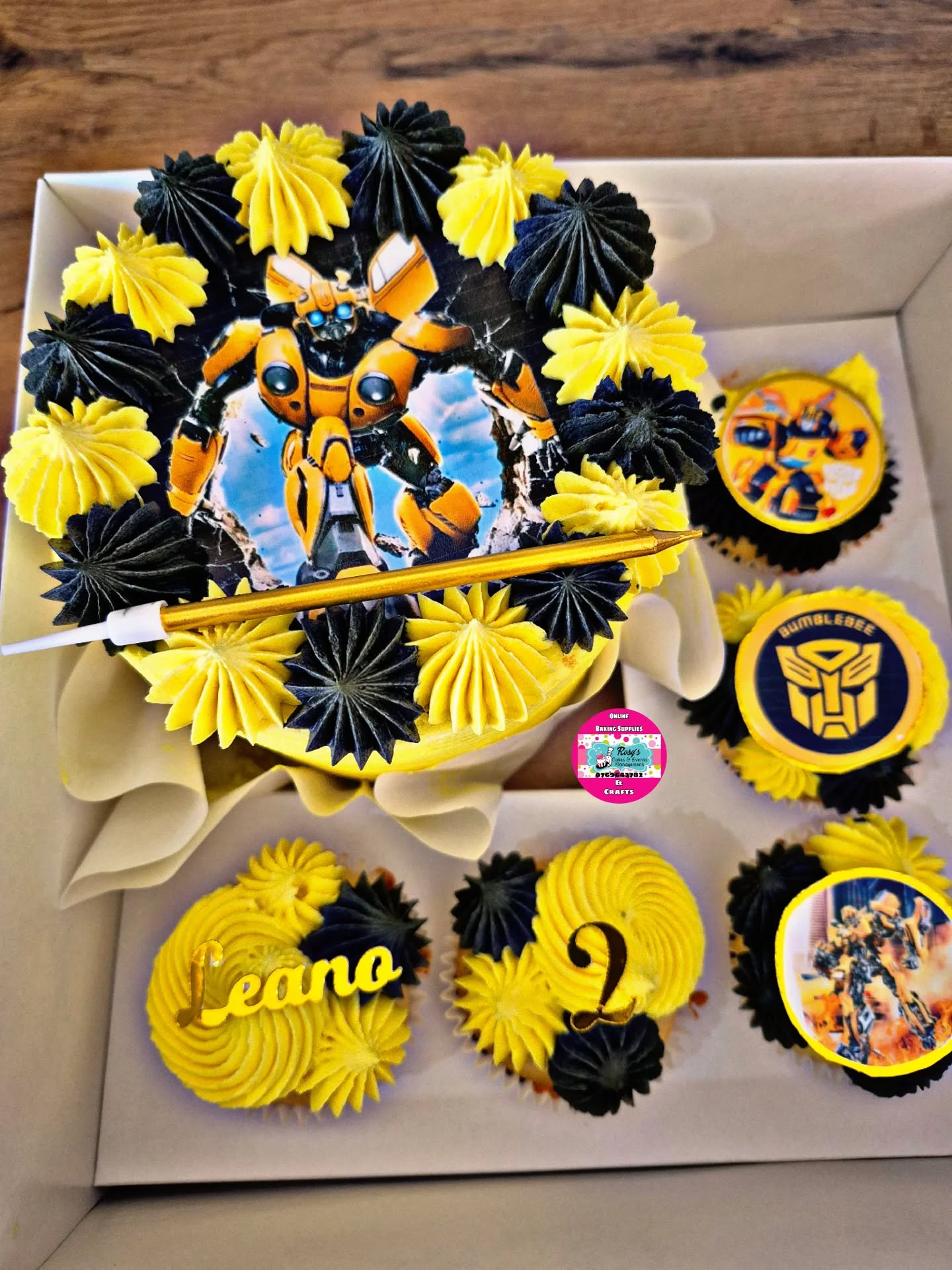 Bumblebee Transformers Cake by Rosy's Cakes and Events