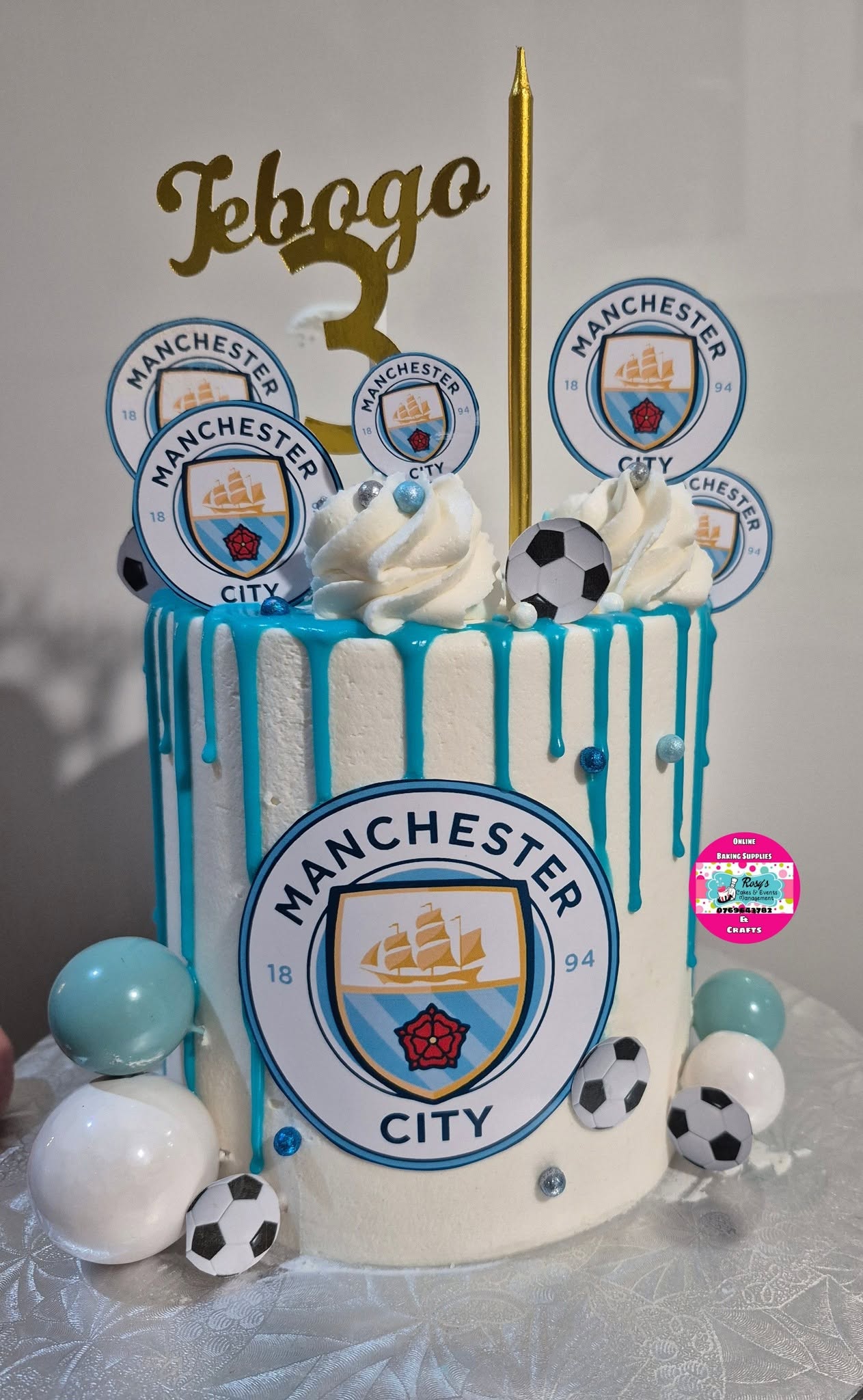 Manchester City Cake by Rosy's Cakes and Events